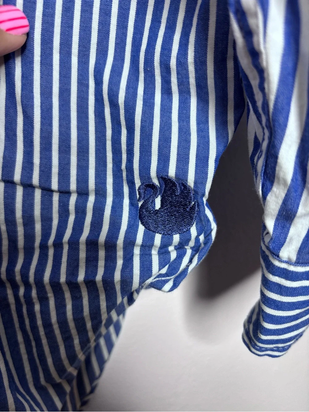Gloria Vanderbilt Striped Button Down
